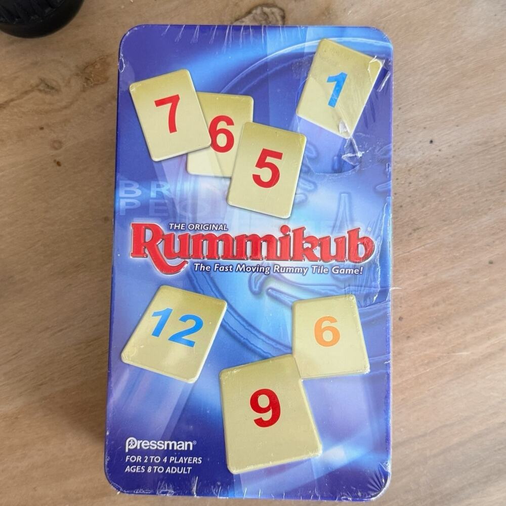 Pressman Rummikub Travel Tin Edition Board Game BRAND NEW FACTORY SEALED